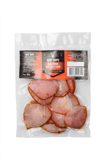 660831774 Балик Фуршетний, с/к 80г ТМ Meat Chips - Зображення 1